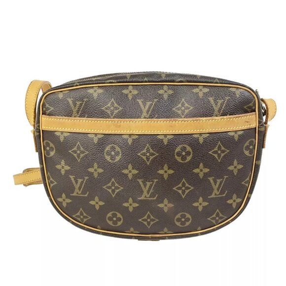 Auth LOUIS VUITTON Jeune Fille MM Shoulder Bag Monogram Leather Brown - Picture 9 of 16